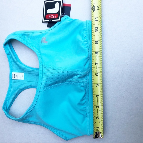 FILA SPORT bra workout Cozumel Water blue NWT XS - Picture 5 of 9